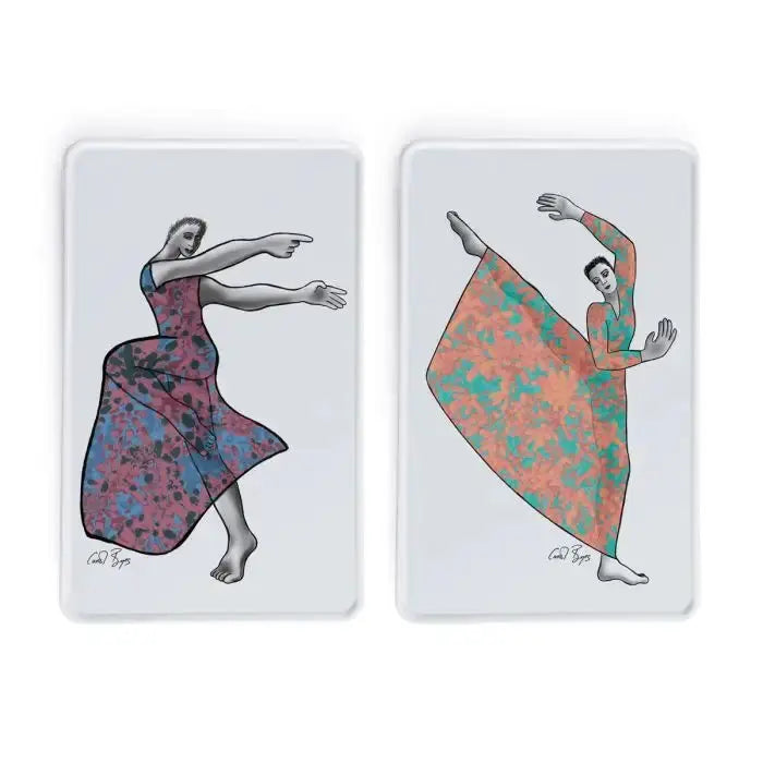 PLATTER RECTANGLE SET OF 2 dancer