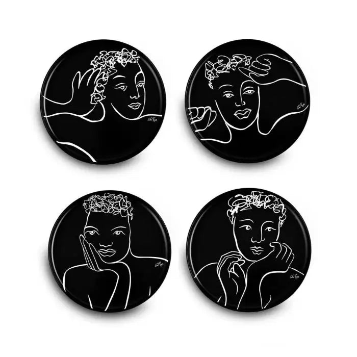 Sketchbook Black SIDE PLATE SET OF 4