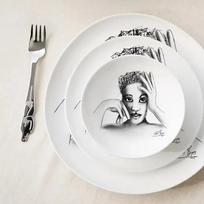 DINNERWARE 12pc SET
Modern Sketchbook Mix