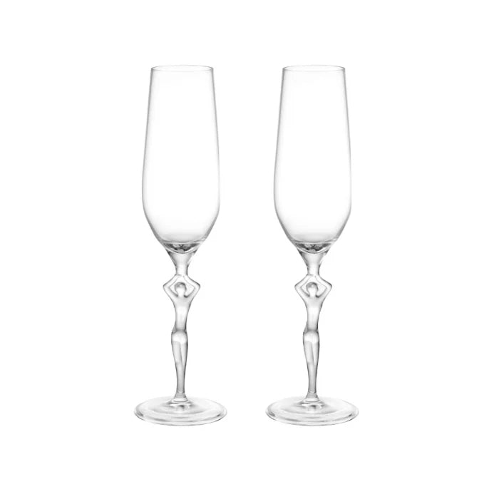 CHAMPAGNE FLUTE SET OF 2 connoisseur