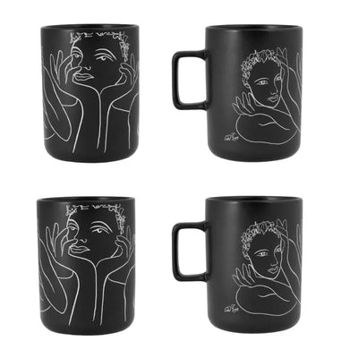 MUG SET OF 4 conversation