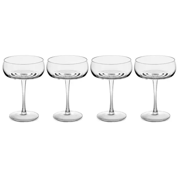 CHAMPAGNE COUPE SET OF 4 ripple