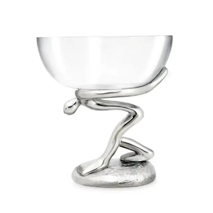 GLASS BOWL AND STAND atlas